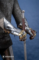 German Gauntlets 15th Cent. 1,2mm with Brass-GoblinSmith