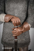 Historical Leather Gloves Brown-GoblinSmith