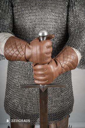 Leather Gloves Brown-GoblinSmith