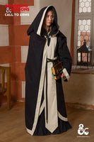 Dungeons & Dragons Wizard Cape Black/Natural-GoblinSmith