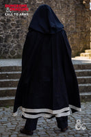 Dungeons & Dragons Wizard Cape Black/Natural-GoblinSmith