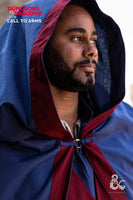Dungeons & Dragons Wizard Cape Dark Blue/Bordeaux-GoblinSmith