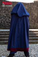 Dungeons & Dragons Wizard Cape Dark Blue/Bordeaux-GoblinSmith
