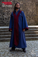 Dungeons & Dragons Wizard Robe Dark Blue/Bordeaux-GoblinSmith