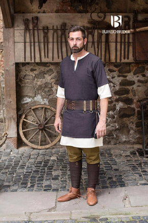 Short Sleeve Tunic Aegir Grey-GoblinSmith