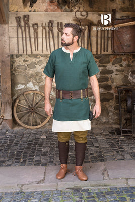 Short Sleeve Tunic Aegir Green-GoblinSmith