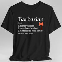 Barbarian Class Definition T-Shirt-GoblinSmith