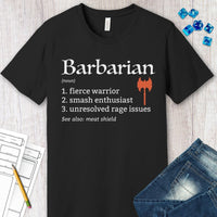 Barbarian Class Definition T-Shirt-GoblinSmith