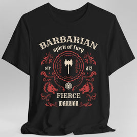 Barbarian Class Vintage Label T-Shirt-GoblinSmith