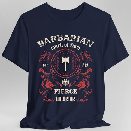 Barbarian Class Vintage Label T-Shirt-GoblinSmith