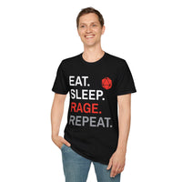 Barbarian T-Shirt – Eat Sleep Rage Repeat-GoblinSmith