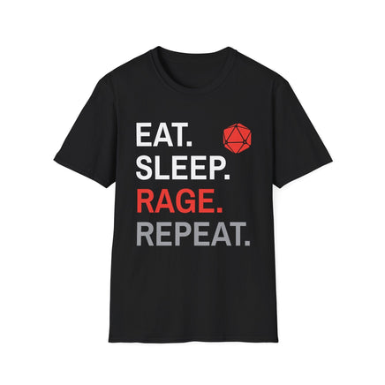 Barbarian T-Shirt – Eat Sleep Rage Repeat-GoblinSmith