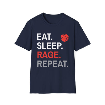 Barbarian T-Shirt – Eat Sleep Rage Repeat-GoblinSmith