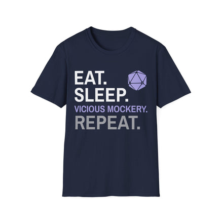 Bard T-Shirt – 'Eat, Sleep, Vicious Mockery, Repeat'-GoblinSmith