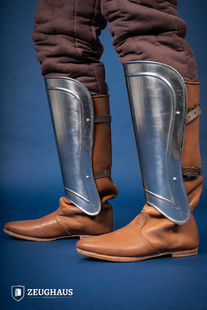 Greaves Warrior Polished-GoblinSmith
