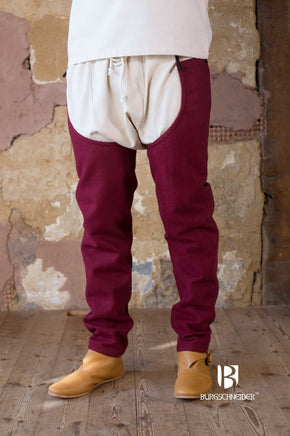 Wool Chausses Bernulf Red-GoblinSmith