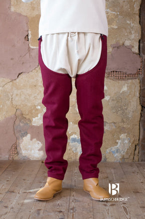 Wool Chausses Bernulf Red-GoblinSmith
