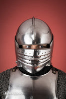Bellows Face Sallet Helmet 1,6mm Polished-GoblinSmith