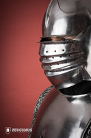 Bellows Face Sallet Helmet 1,6mm Polished-GoblinSmith