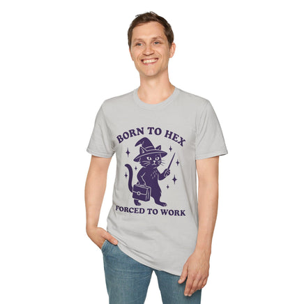 Born to Hex Forced to Work Cat T-Shirt-GoblinSmith