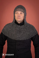 Chainmail Hood Roundring Riveted 10mm Aluminium-GoblinSmith
