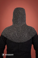 Chainmail Hood Roundring Riveted 10mm Aluminium-GoblinSmith
