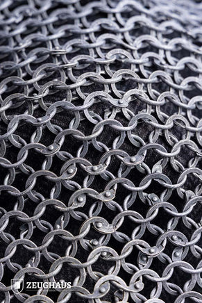 Chainmail Hood Roundring Riveted 10mm Aluminium-GoblinSmith
