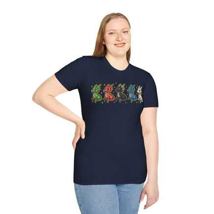 Chromatic Dragons Pixel Art T-shirt-GoblinSmith