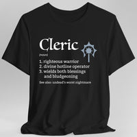 Cleric Class Definition D&D T-Shirt-GoblinSmith