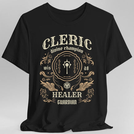Cleric Class Vintage Label T-Shirt-GoblinSmith