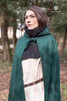 Wool Hooded Cloak Hibernus Green-GoblinSmith