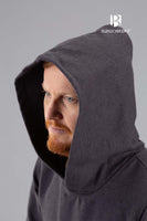 Hooded Long Tunic Renaud Grey-GoblinSmith