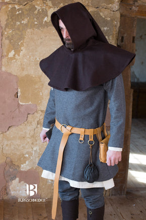 Wool Cowl Cucullus Brown-GoblinSmith