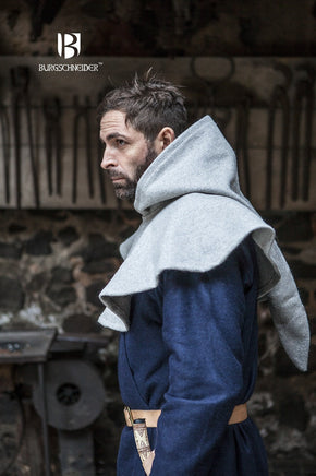 Wool Cowl Cucullus Grey-GoblinSmith