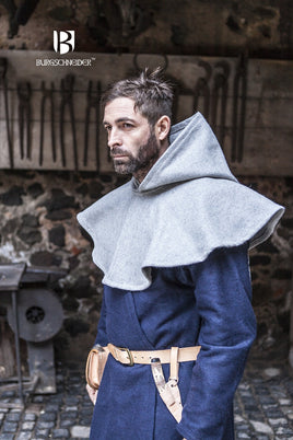 Wool Cowl Cucullus Grey-GoblinSmith