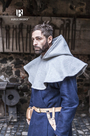 Wool Cowl Cucullus Grey-GoblinSmith