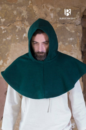 Wool Cowl Cucullus Green-GoblinSmith
