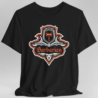D&D Barbarian Class Fancy Emblem T-Shirt-GoblinSmith