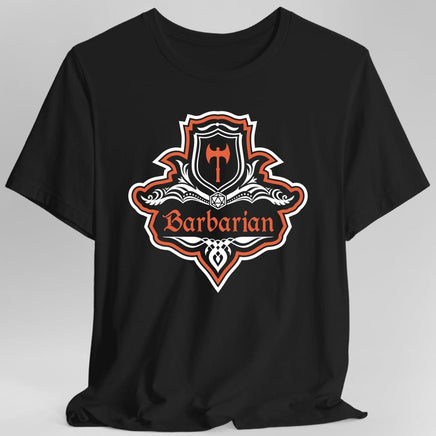 D&D Barbarian Class Fancy Emblem T-Shirt-GoblinSmith