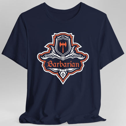 D&D Barbarian Class Fancy Emblem T-Shirt-GoblinSmith