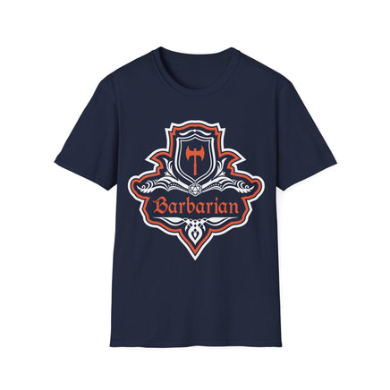 D&D Barbarian Class Fancy Emblem T-Shirt-GoblinSmith
