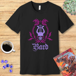 D&D Bard Class Simple Emblem T-Shirt-GoblinSmith