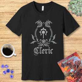 D&D Cleric Class Simple Emblem T-Shirt-GoblinSmith