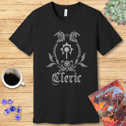 D&D Cleric Class Simple Emblem T-Shirt-GoblinSmith