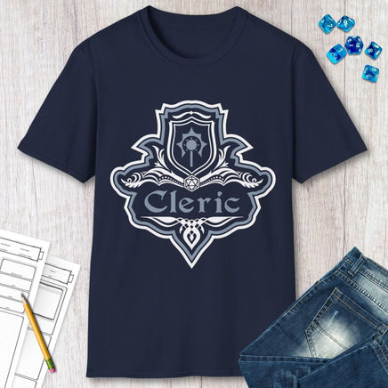 D&D Cleric Class Fancy Emblem T-Shirt-GoblinSmith