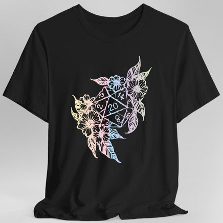 D&D D20 Dice Flower T-Shirt-GoblinSmith