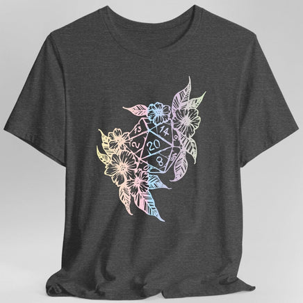 D&D D20 Dice Flower T-Shirt-GoblinSmith