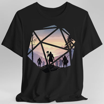 D&D D20 Landscape T-shirt-GoblinSmith