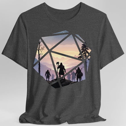 D&D D20 Landscape T-shirt-GoblinSmith