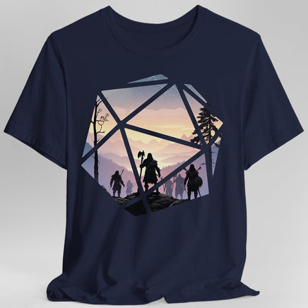 D&D D20 Landscape T-shirt-GoblinSmith